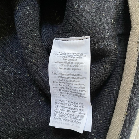 J Crew Nordic Grey/Blue Fleece- Small - Picture 3 of 4